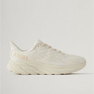 White Hoka One One Clifton 8 Running Show